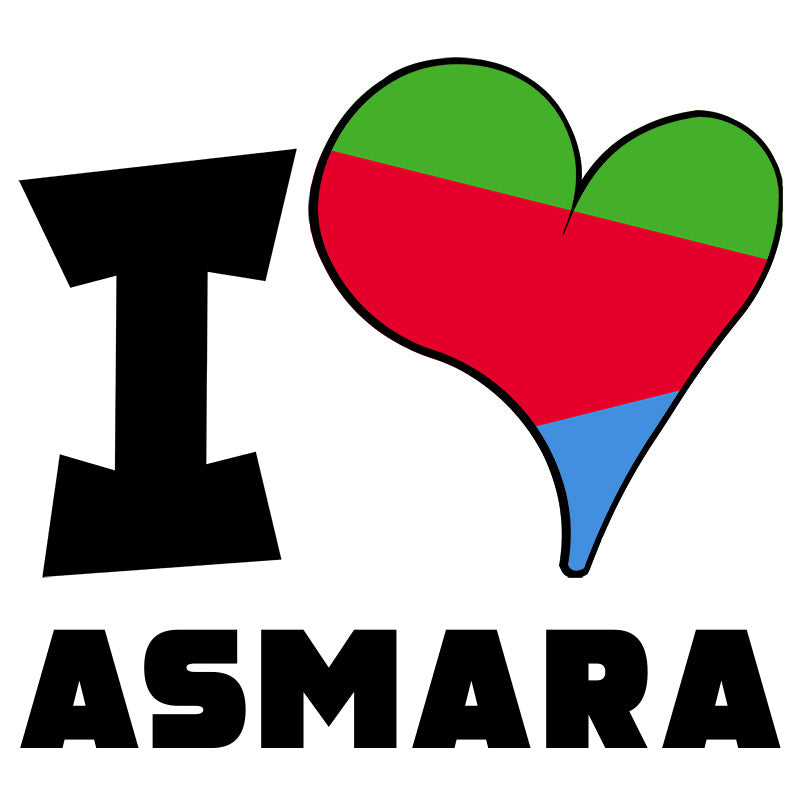 Unisex t-shirt - I Love Asmara Flag