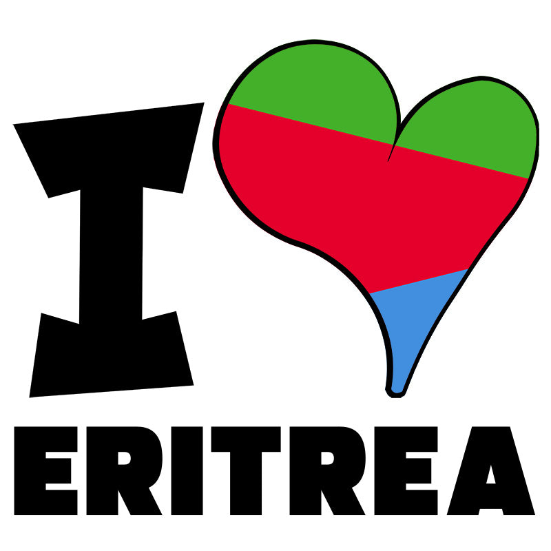 Unisex Hoodie - I Love Eritrea Flag