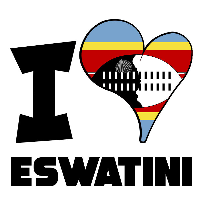 Unisex Hoodie - I Love Eswatini Flag