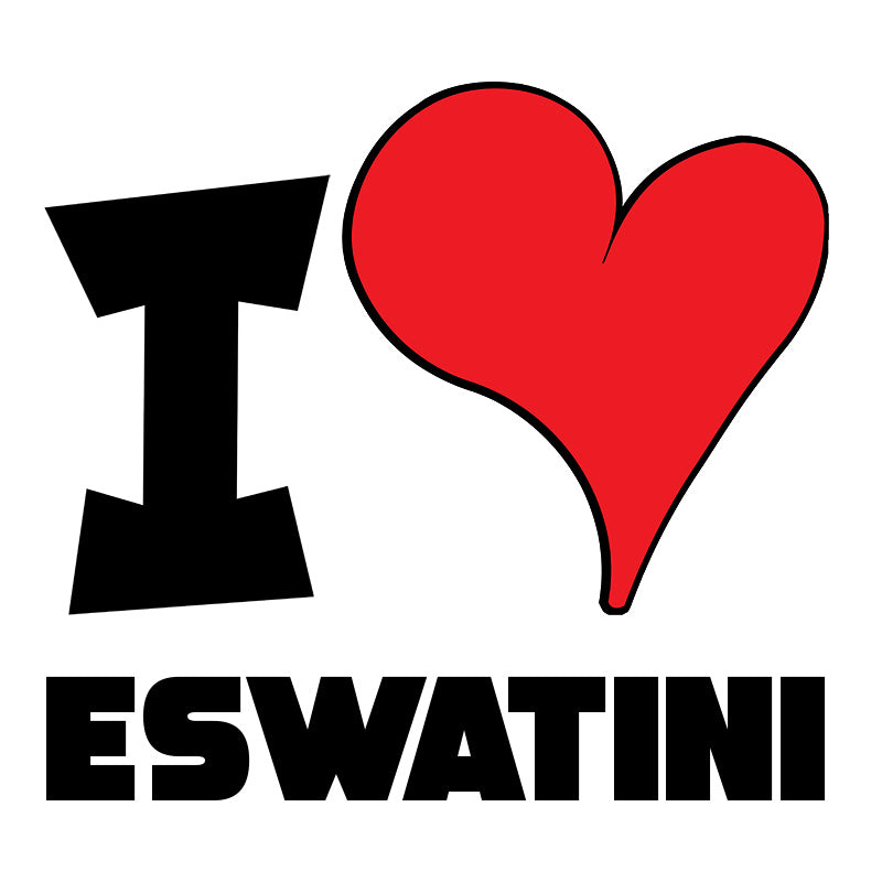 Unisex Hoodie - I Love Eswatini Red