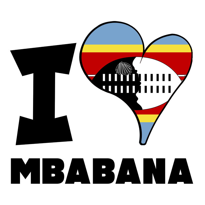 Unisex t-shirt - I Love Mbabana Flag