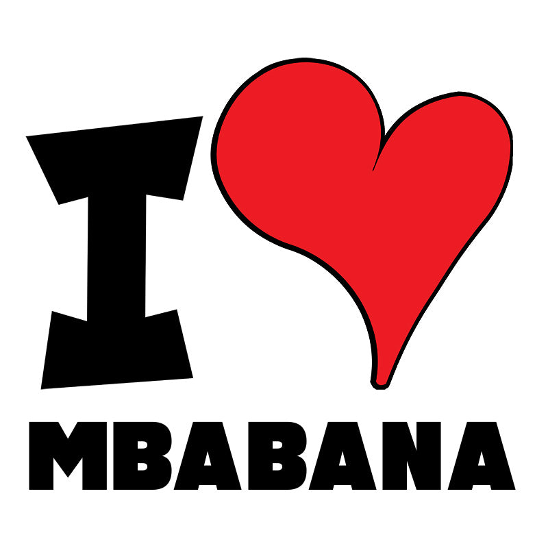 Unisex Hoodie - I Love Mbabane Red