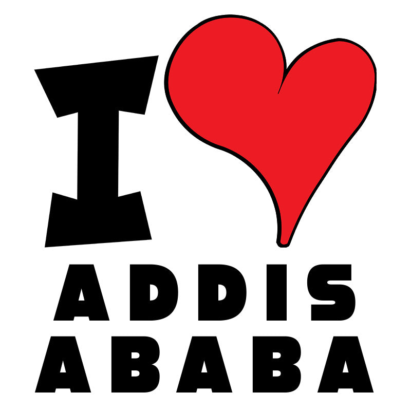 Unisex Hoodie - I Love Addis Ababa Red