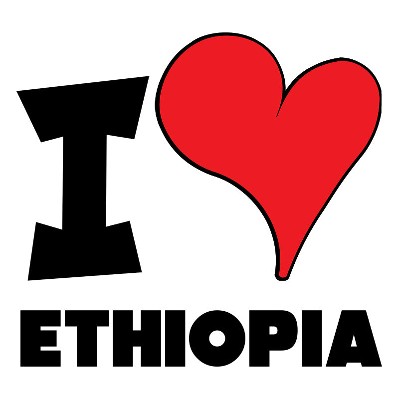 Unisex t-shirt - I Love Ethiopia Red