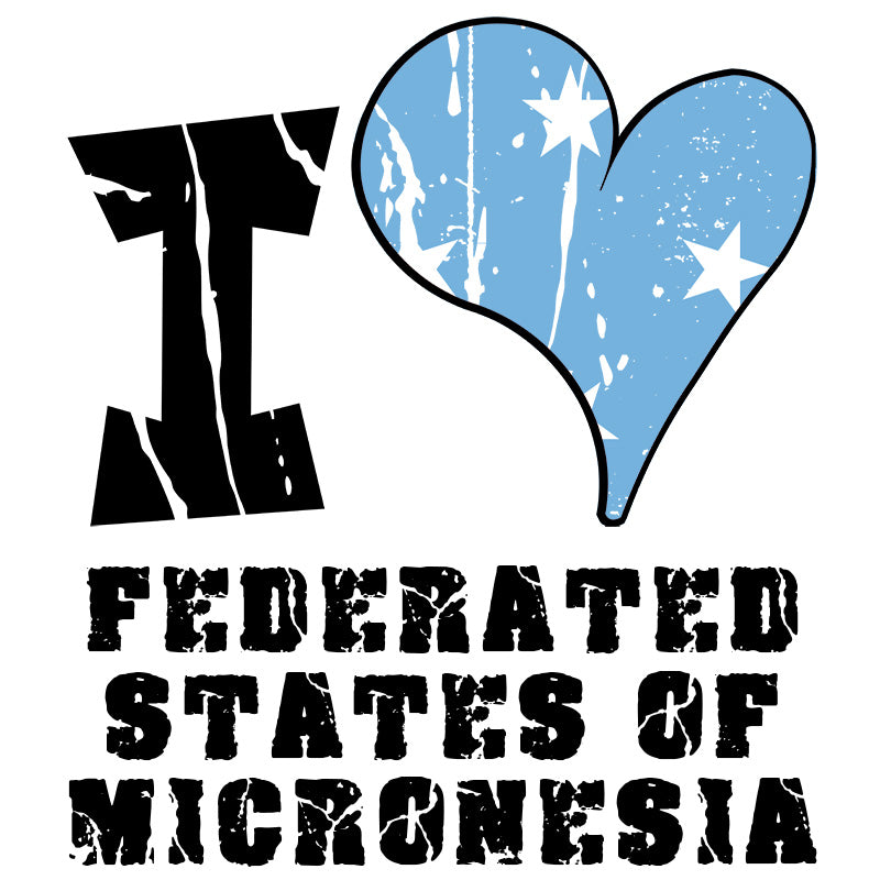 Unisex t-shirt - I Love Federated States of Micronesia