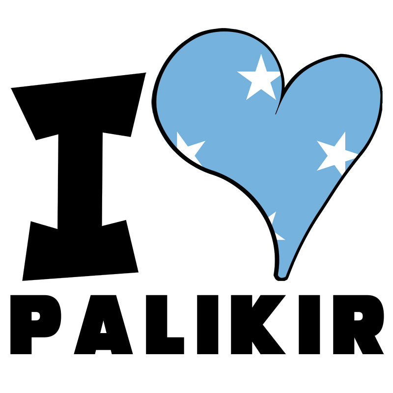 Unisex Hoodie - I Love Palikir Flag