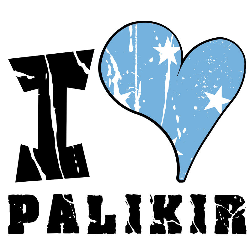 Unisex Sweatshirt - I Love Palikir with scratchy flag