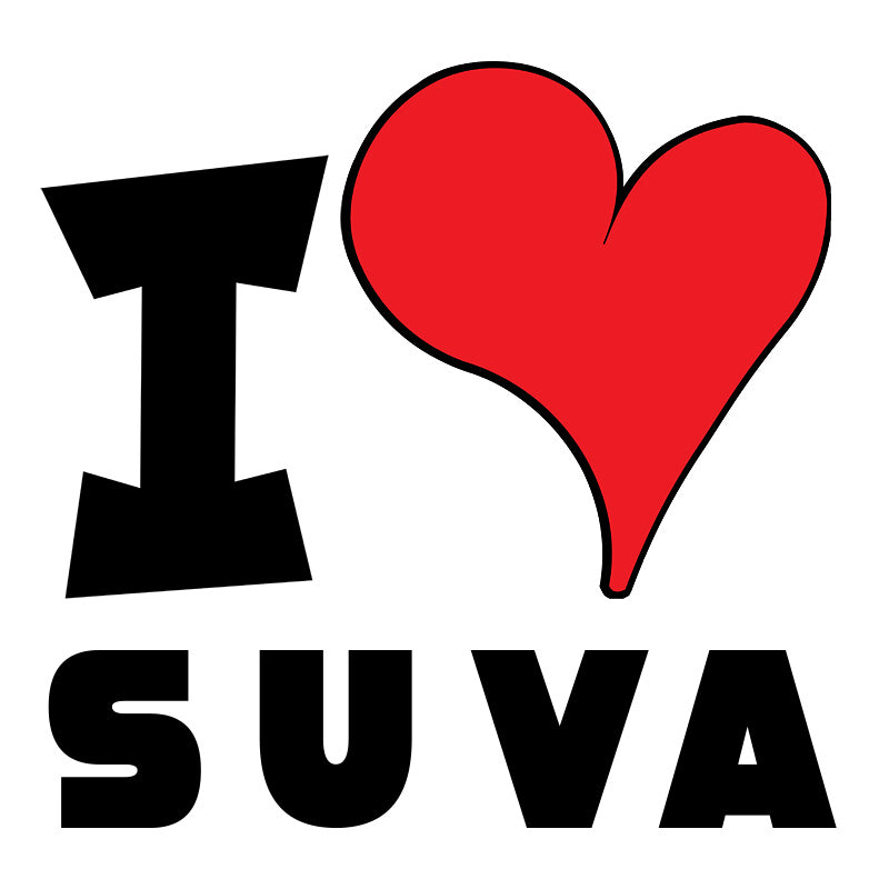 Unisex Hoodie - I Love Suva Red