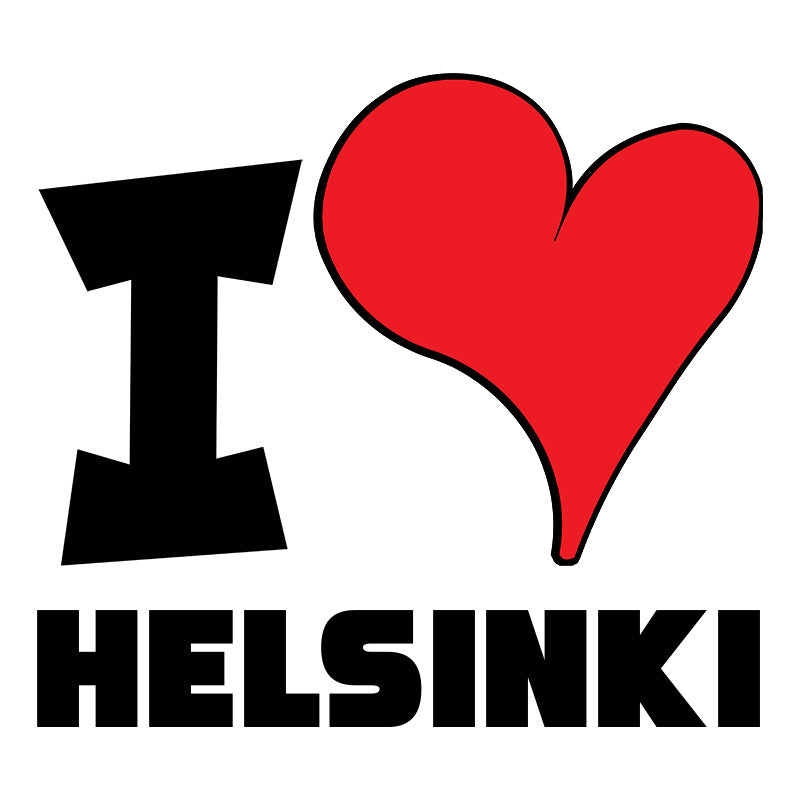 Unisex Hoodie - I Love Helsinki Red