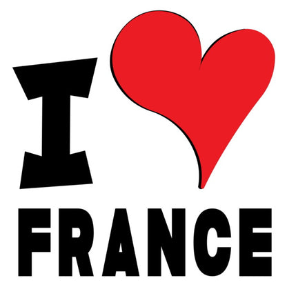 Unisex t-shirt - I Love France Red