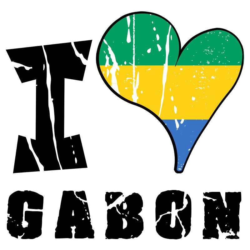 Unisex Hoodie - I Love Gabon