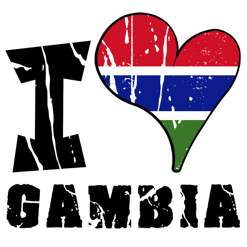 Unisex Hoodie - I Love Gambia