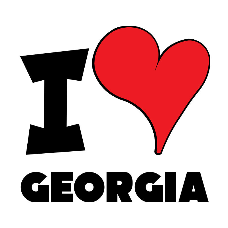 Unisex t-shirt - I Love Georgia Red