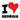 Unisex t-shirt - "I Love Georgia" Heart Design