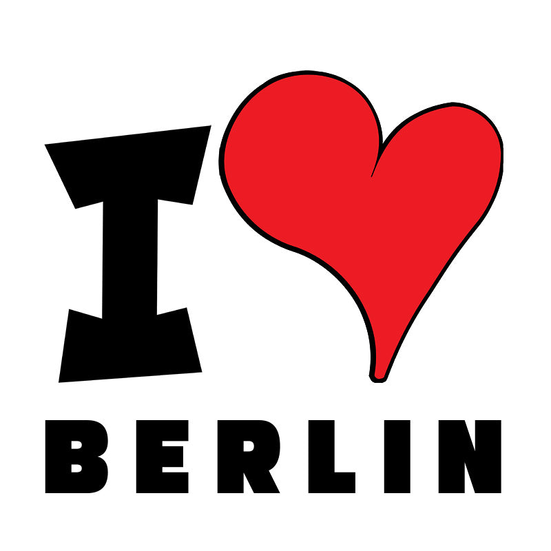 Unisex Hoodie - I Love Berlin Red