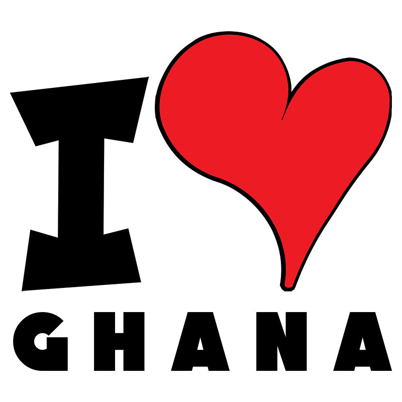 Unisex Sweatshirt - I Love Ghana Red