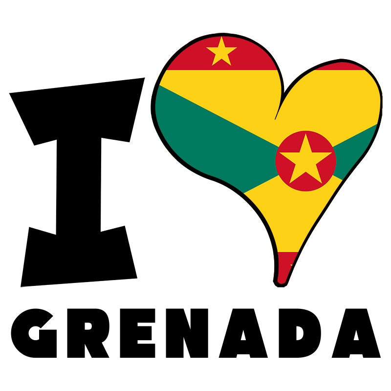 Unisex Sweatshirt - I Love Grenada Flag