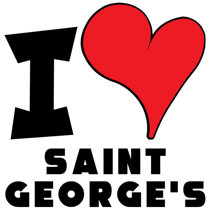 Unisex Hoodie - I Love Saint George's Red