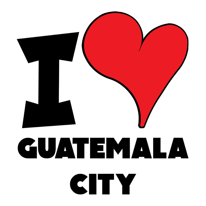 Unisex Hoodie - I Love Guatemala City Red