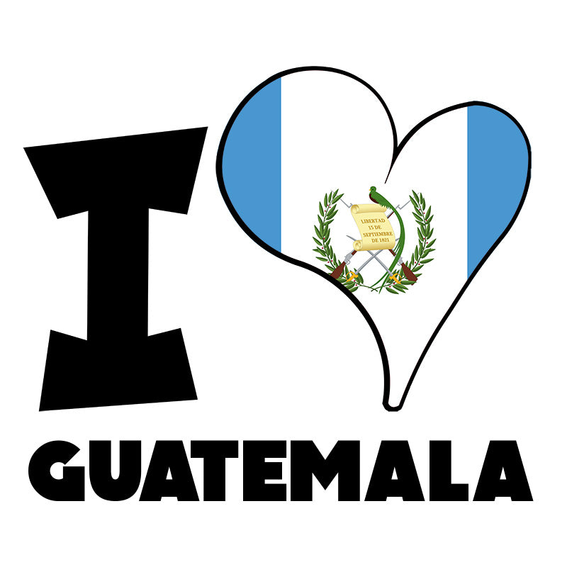 Unisex t-shirt - I Love Guatemala Flag