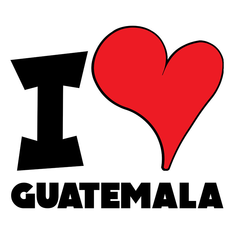 Unisex Hoodie - I Love Guatemala Red