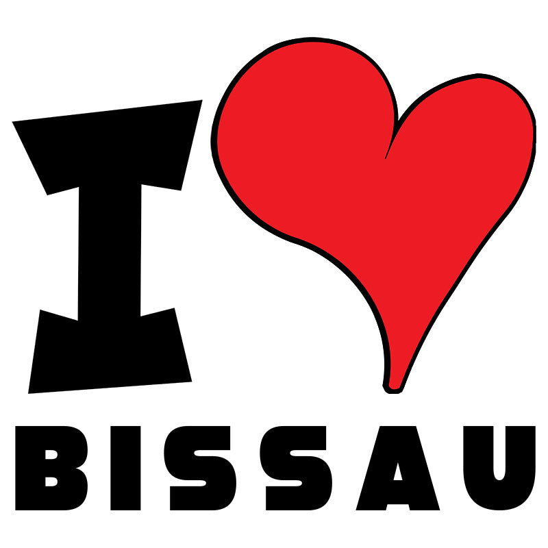 Unisex t-shirt - I Love Bissau Red