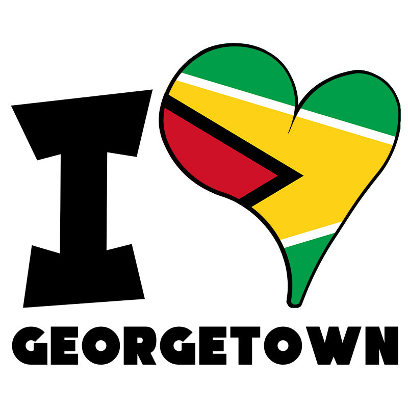 Unisex t-shirt - I Love Georgetown Flag