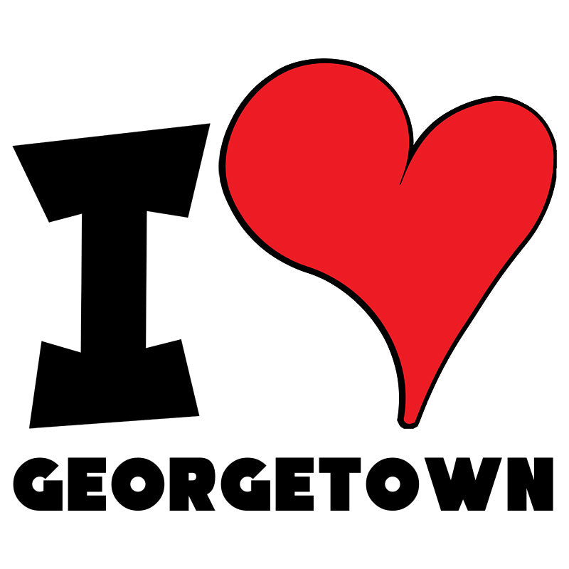 Unisex Sweatshirt - I Love Georgetown Red