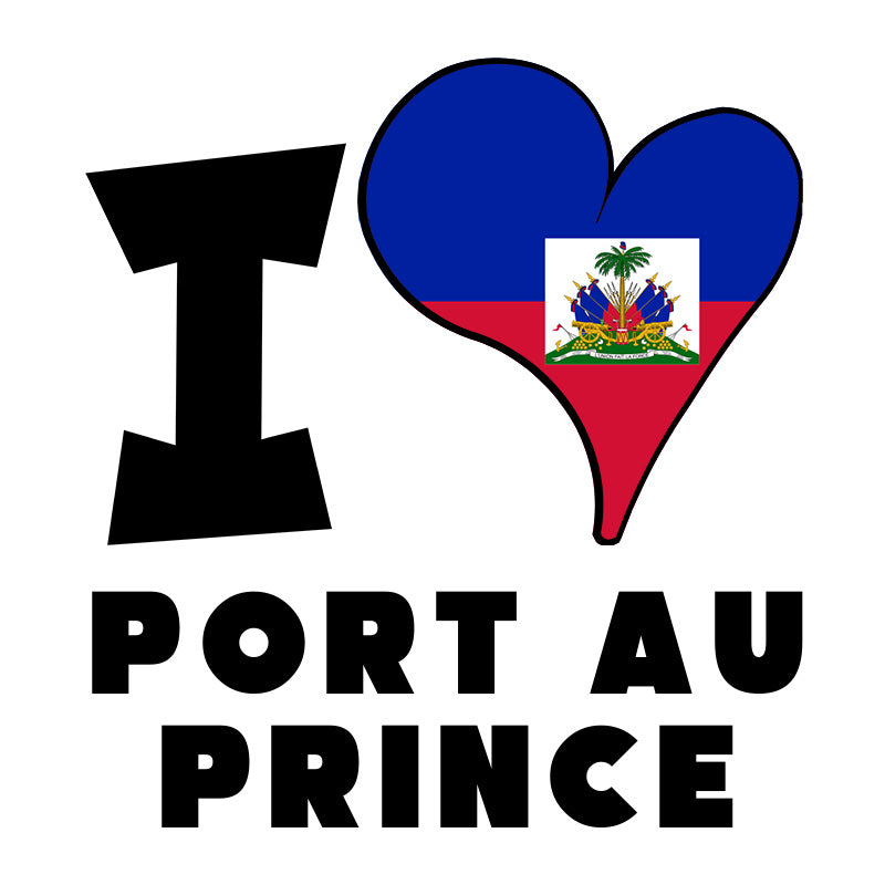 Unisex Hoodie - I Love Port-au-Prince Flag