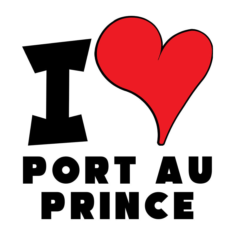 Unisex t-shirt - I Love Port-au-Prince Red