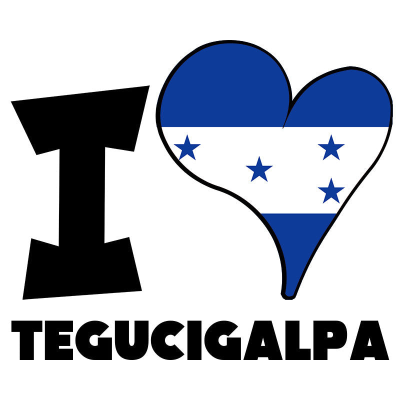 Unisex Sweatshirt - I Love Tegucigalpa Flag