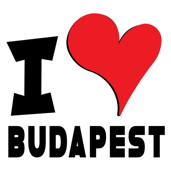 Unisex Sweatshirt - I Love Budapest Red