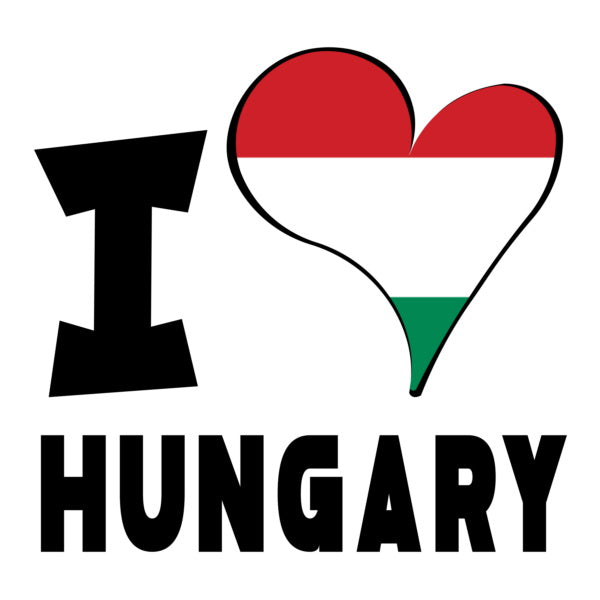 Unisex t-shirt - I Love Hungary Flag