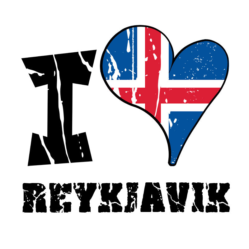 Unisex Hoodie - I Love Reykjavík