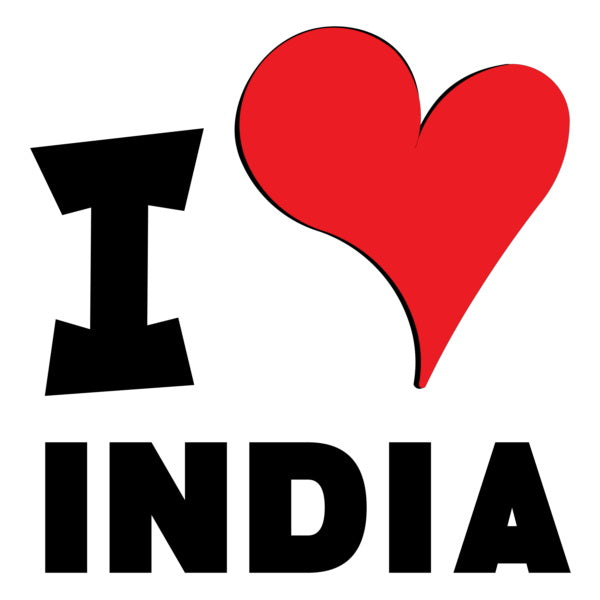 Unisex t-shirt - I Love India Red