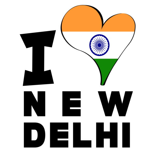 Unisex t-shirt - I Love New Delhi Flag