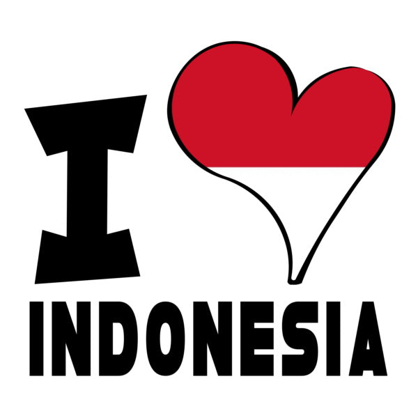 Unisex t-shirt - I Love Indonesia Flag