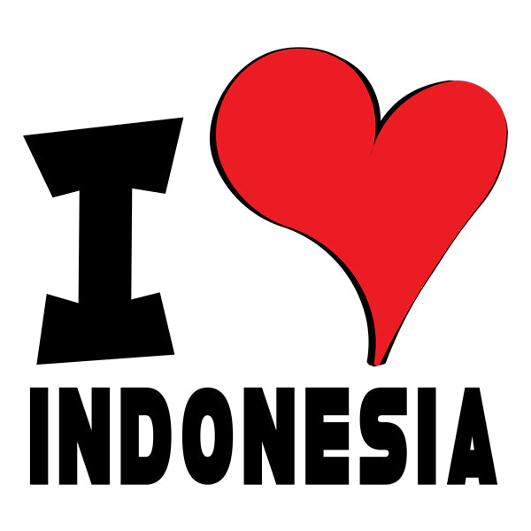 Unisex t-shirt - I Love Indonesia Red