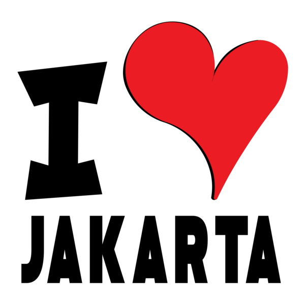 Unisex Hoodie - I Love Jakarta Red