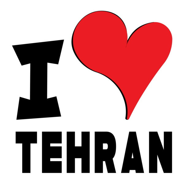 Unisex Hoodie - I Love Tehran Red