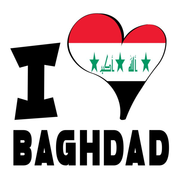 Unisex t-shirt - I Love Baghdad Flag