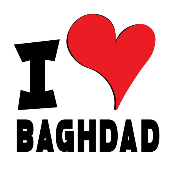 Unisex Hoodie - I Love Baghdad Red