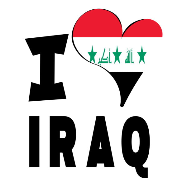 Unisex t-shirt - I Love Iraq Flag