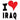 Unisex t-shirt - I Love Iraq Red