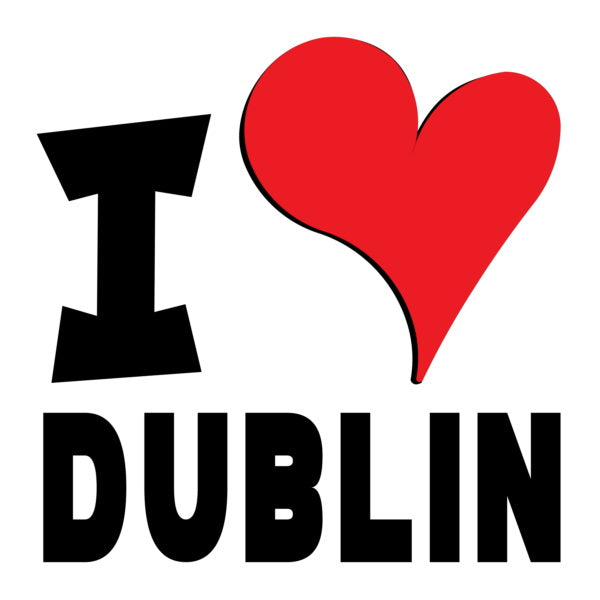 Unisex Hoodie - I Love Dublin Red