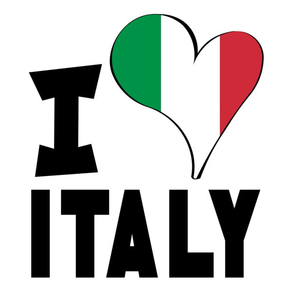 Unisex Hoodie - I Love Italy Flag