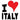 Unisex Hoodie - I Love Italy Red