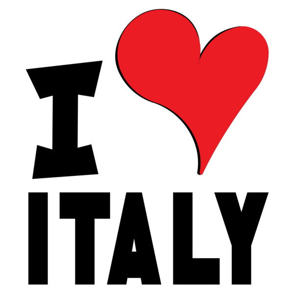 Unisex t-shirt - I Love Italy Red