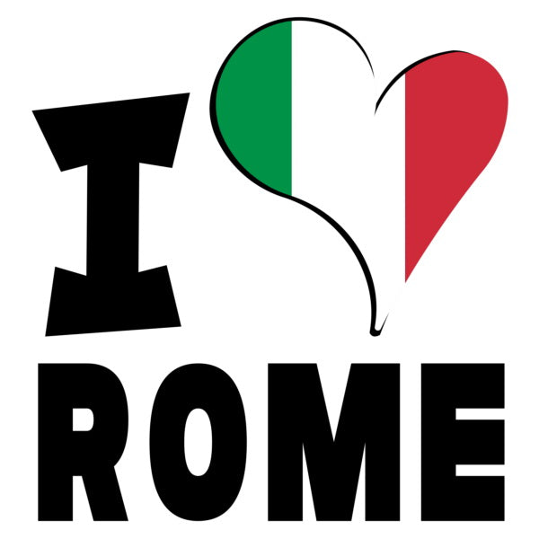 Unisex Hoodie - I Love Rome Flag