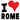 Unisex Hoodie - I Love Rome Red